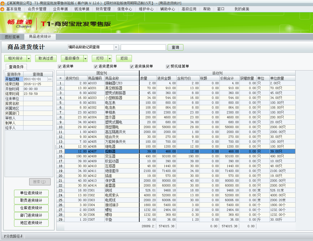 用友t1商貿(mào)寶批發(fā)零售版12.6如何查看采購統(tǒng)計？